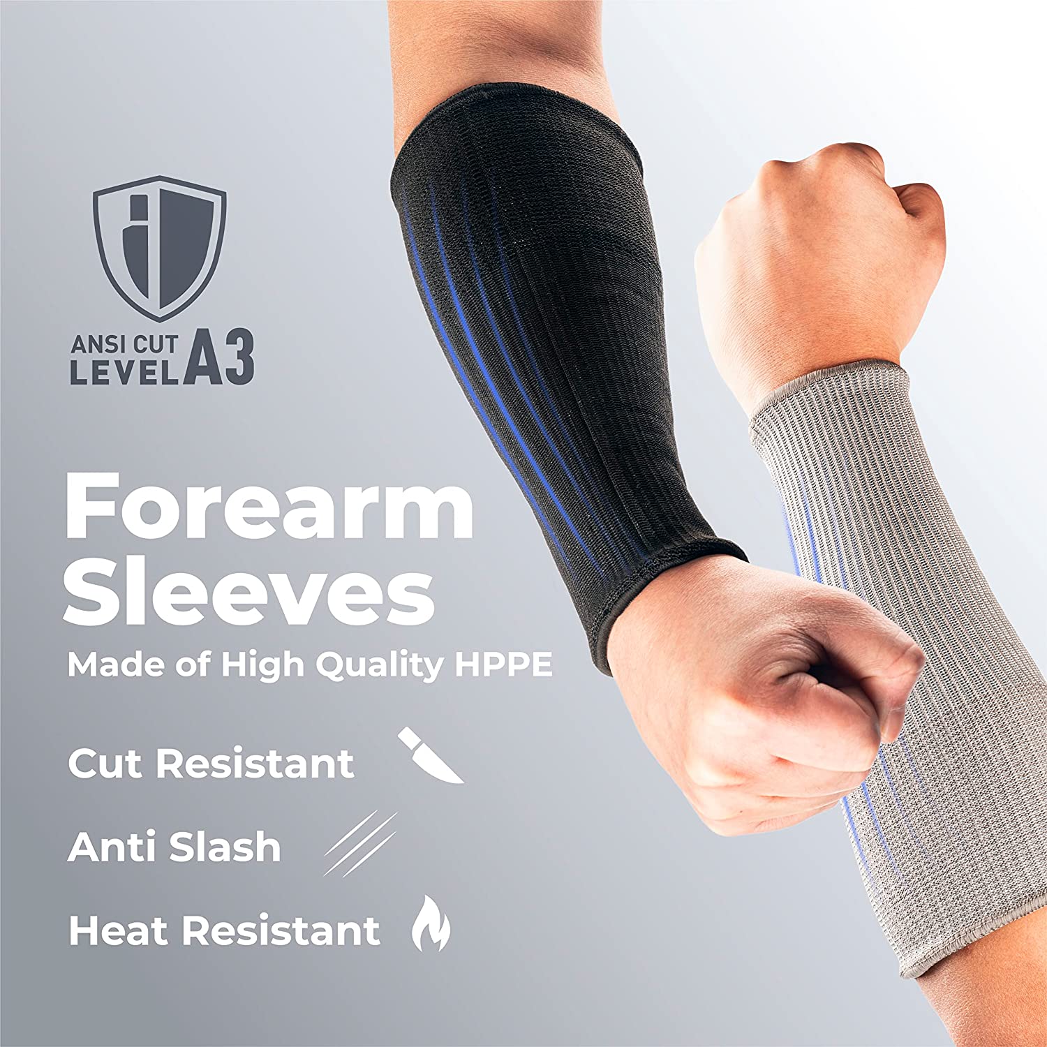 Protection Sleeves for Forearm, Prevent Cuts, Bruises and Thin Skin, 4