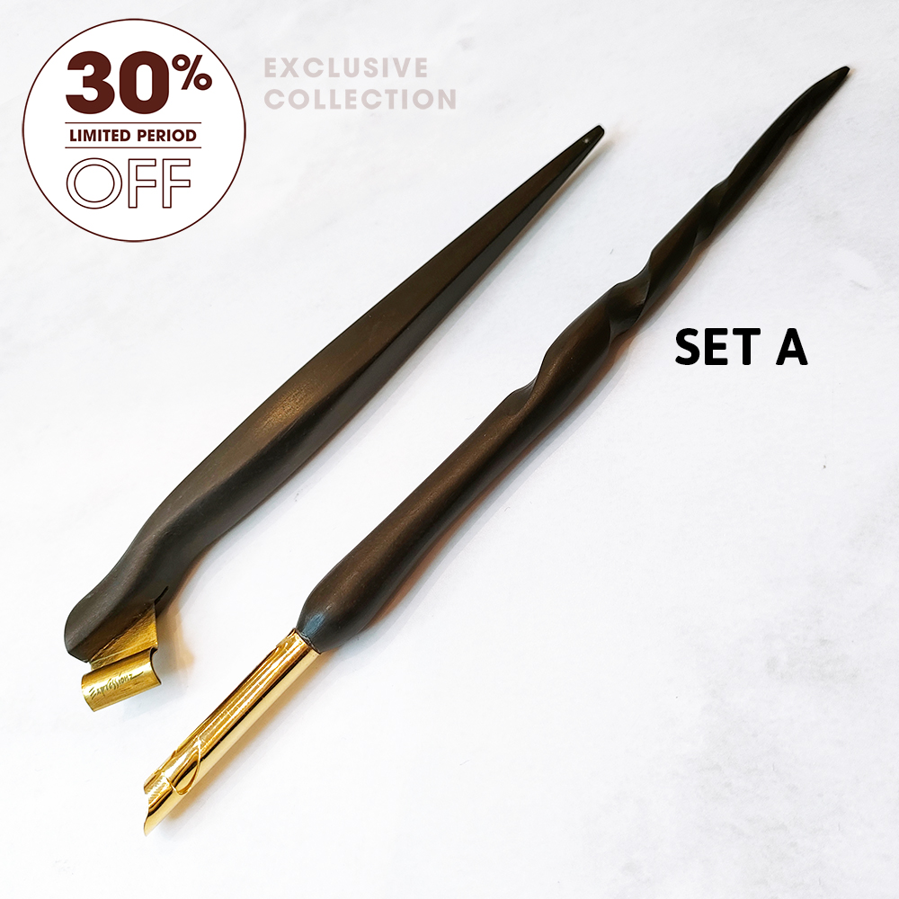 VINTAGE EBONY WOOD PEN TOOLART