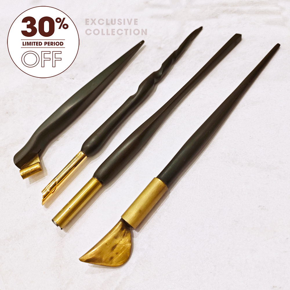 VINTAGE EBONY WOOD PEN TOOLART