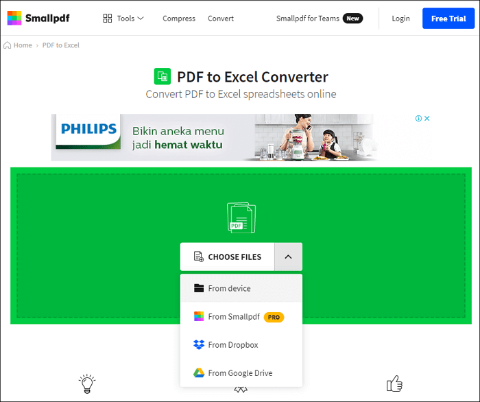 How to Convert PDF to XLSX on EaseUS