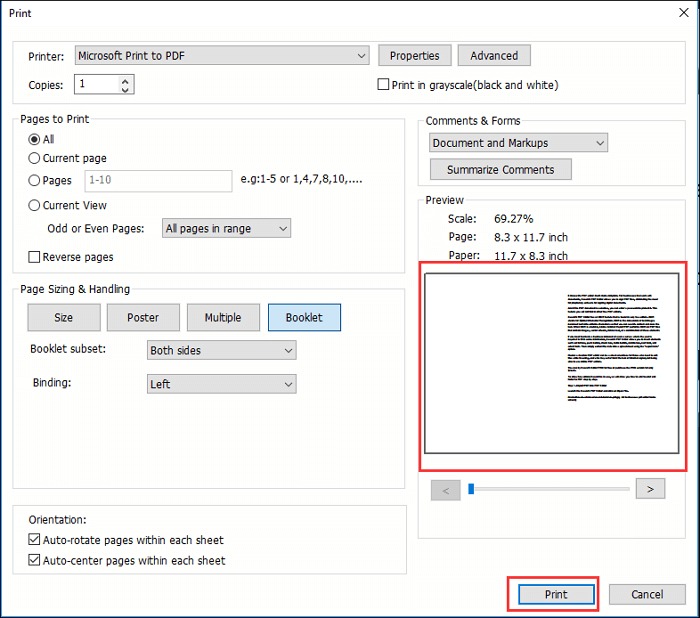 Top 3 Ways How to Print Booklet in PDF on Windows 10 & Mac EaseUS