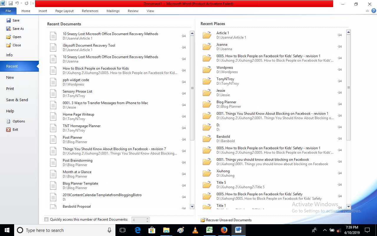 10 Best Microsoft Office Document Recovery Methods