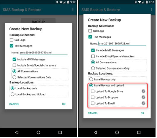 How to Backup Text Messages/SMS on Android without App