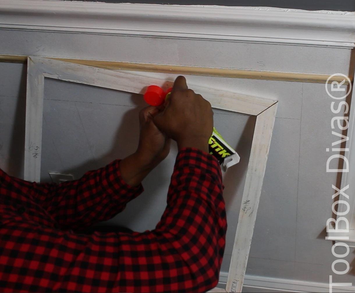 How to Install Picture Frame Moulding Wainscoting ToolBox Divas
