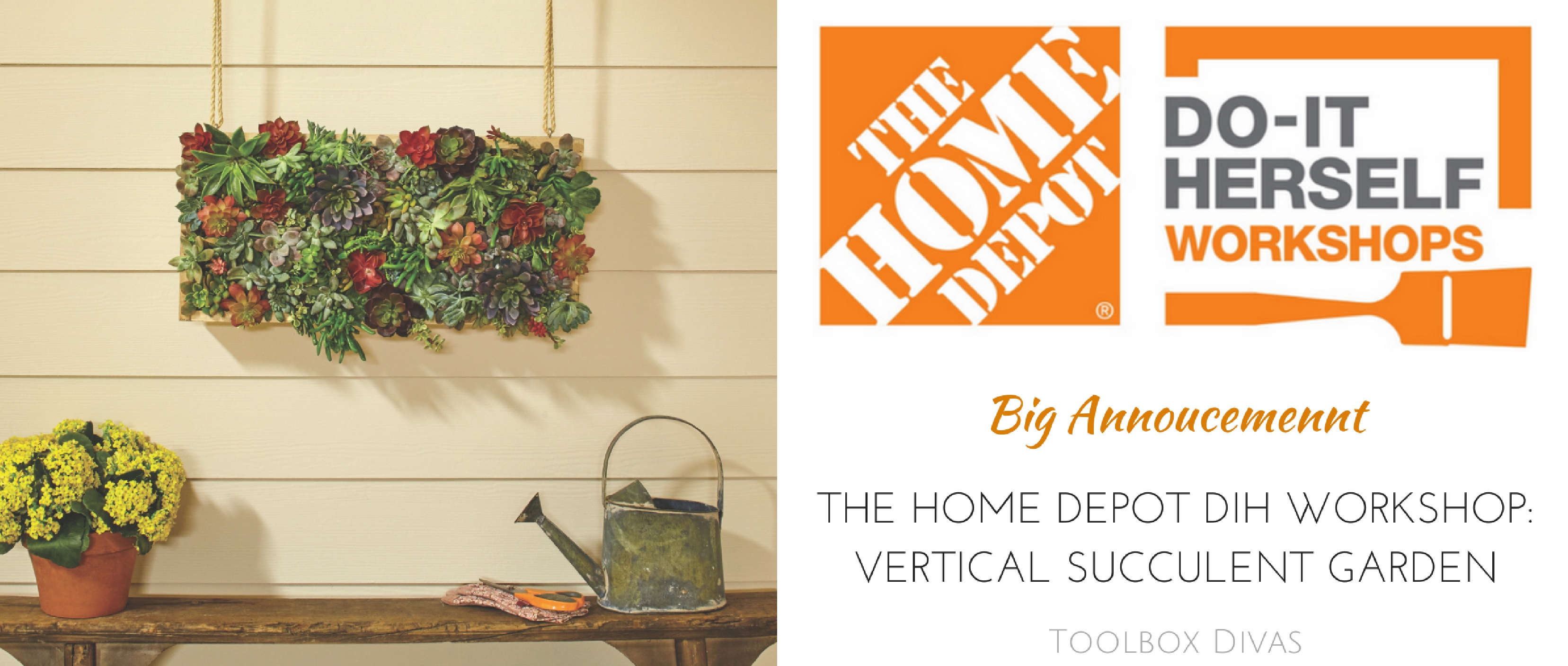 The Home Depot DIH Vertical Succulent Garden