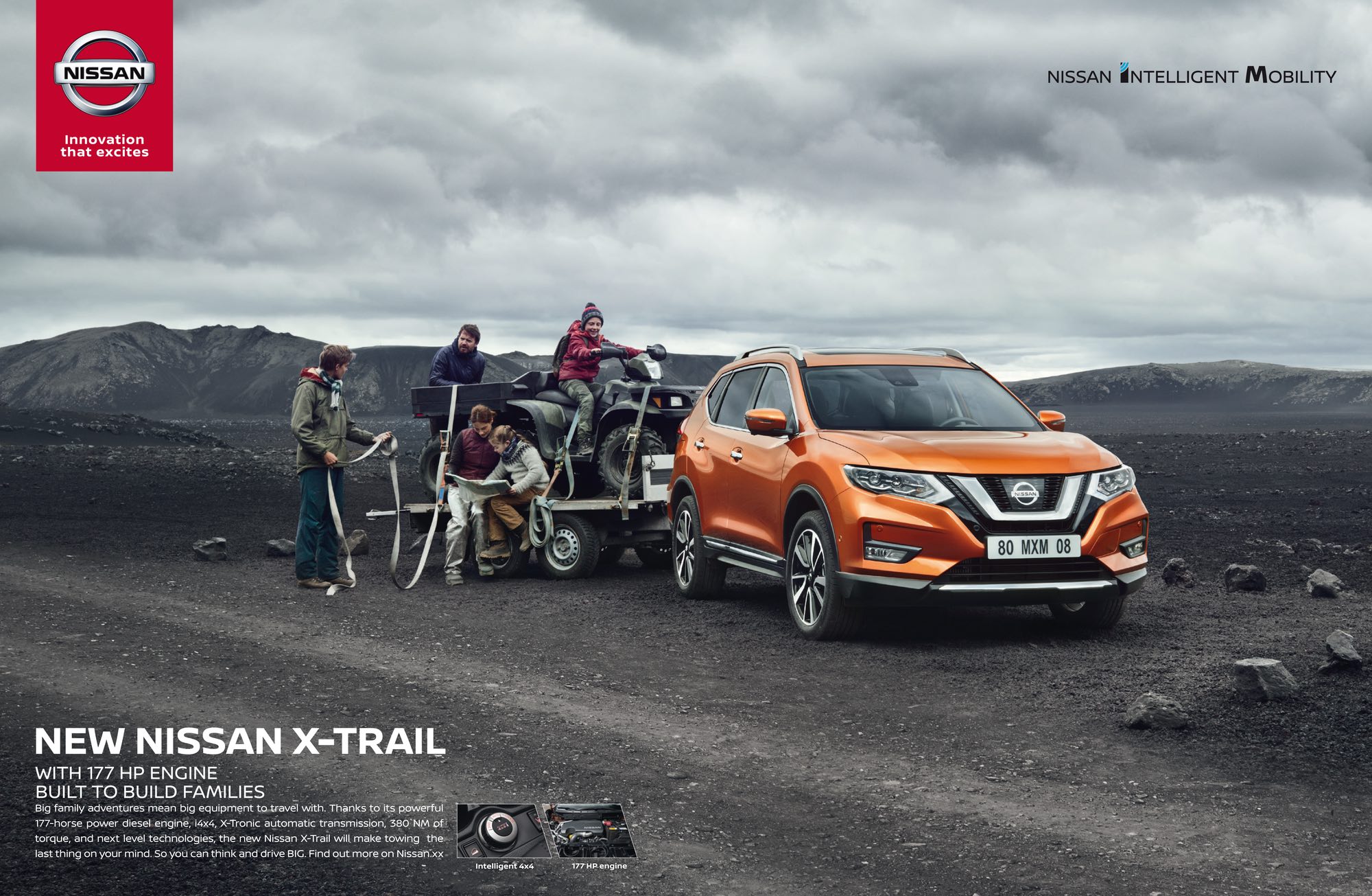 Nissan Xtrail Volcano ToolboxProd campagne, publicité, images