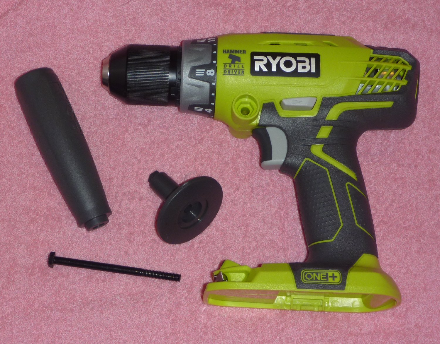 Ryobi One+ P214 18v 1/2" Cordless Hammer Drill 2-Speed (New Style) Li