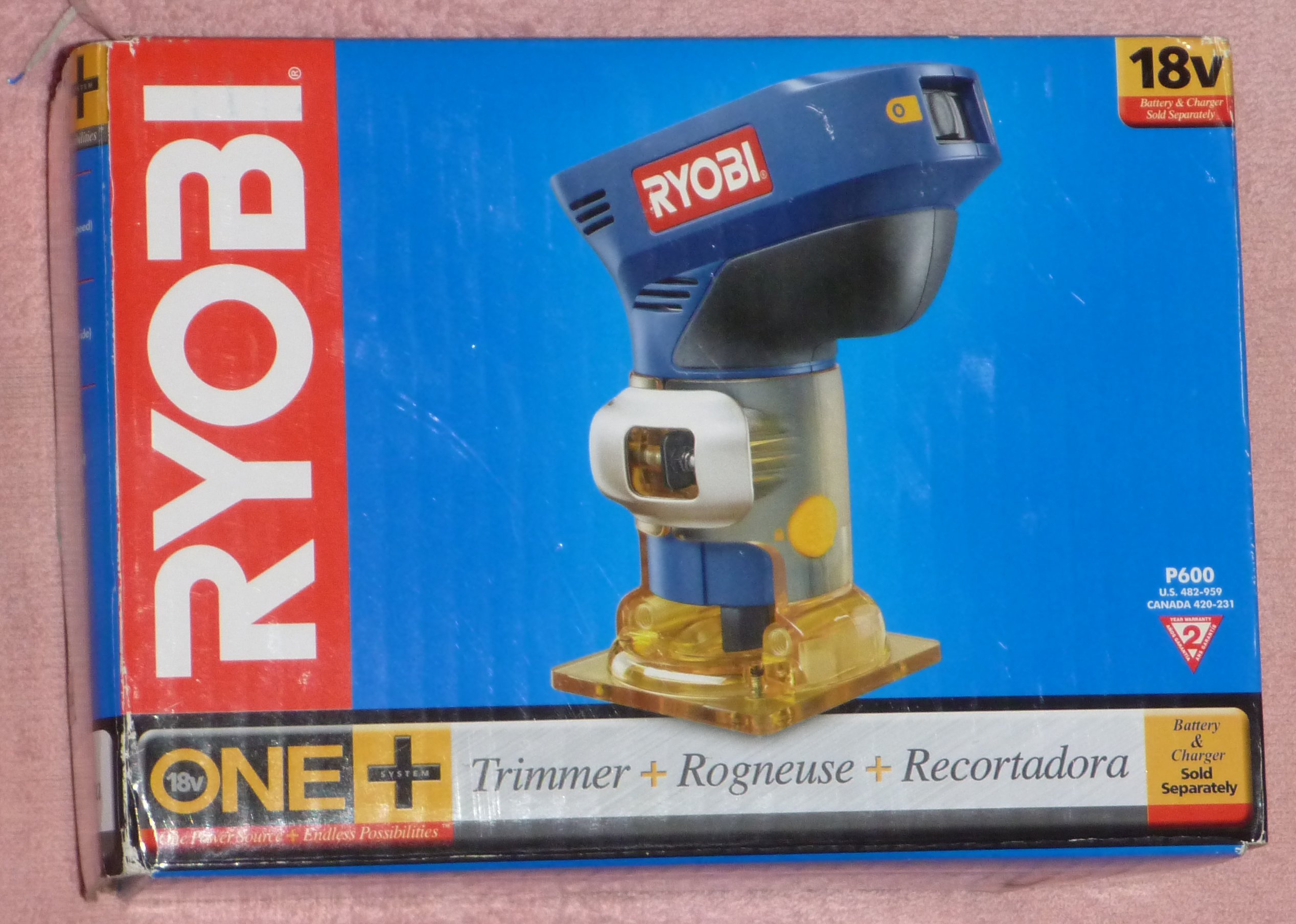 Ryobi One+ P600 18v Cordless Trimmer / Router NIB! | eBay