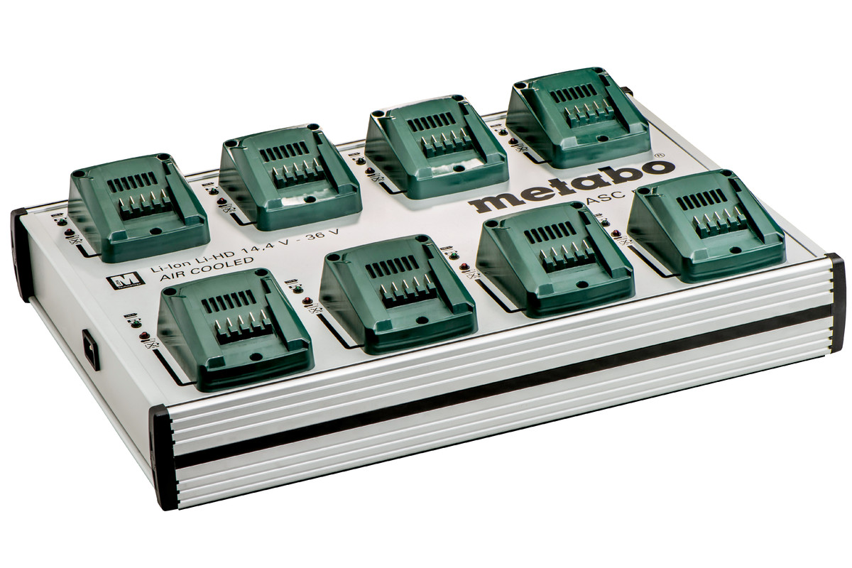 Metabo ASC Multi 8 Charger Can Charge 8 Batteries At A Time! Tool Craze