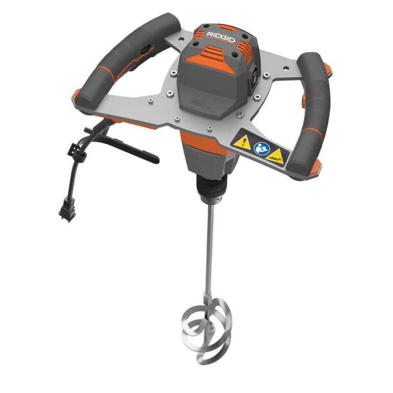 2 New Corded Mixers From Ridgid Dual Paddle Programmable Power Mixer