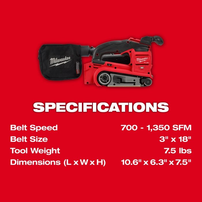 Milwaukee announces M18 Cordless Belt Sander ToolCurve
