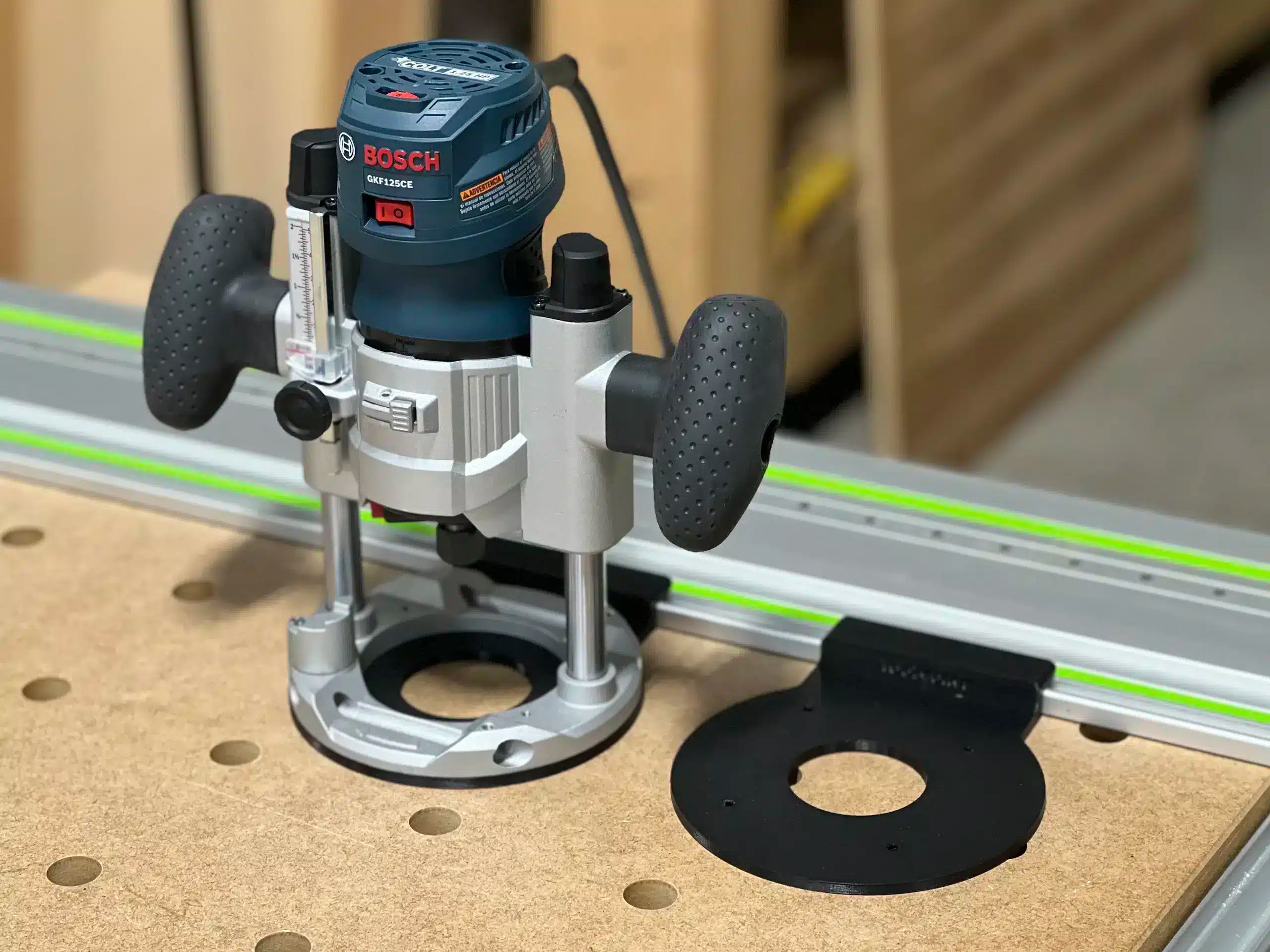 Bosch PR011 & PR111 Plunge Router Guide Rail Adapter ToolCurve