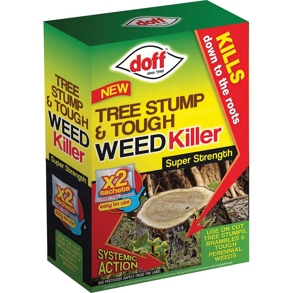 Doff Tree Stump and Tough Weed Killer Sachets Weed & Moss Killers