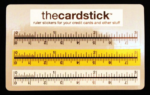 Cardstick Stickers Turn Your Credit Card into a Ruler
