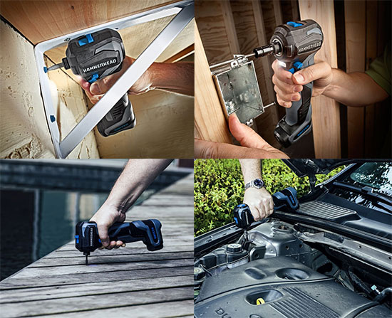 Hammerhead Switch, a 2-in-1 Impact Driver and Auto Hammer