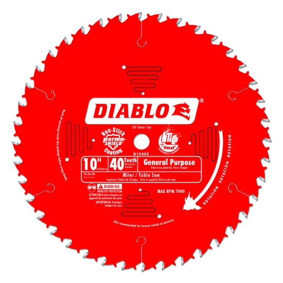 Diablo 10″ Table Saw and Miter Saw Blade Reviews
