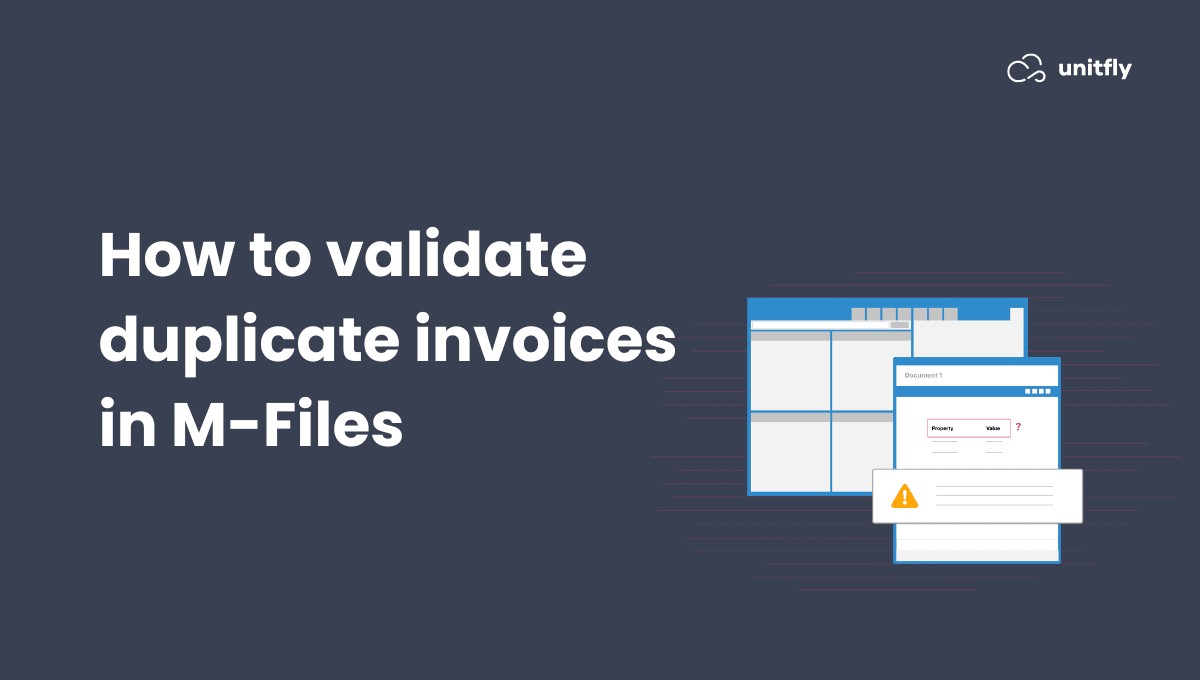 How to validate duplicate invoices in MFiles