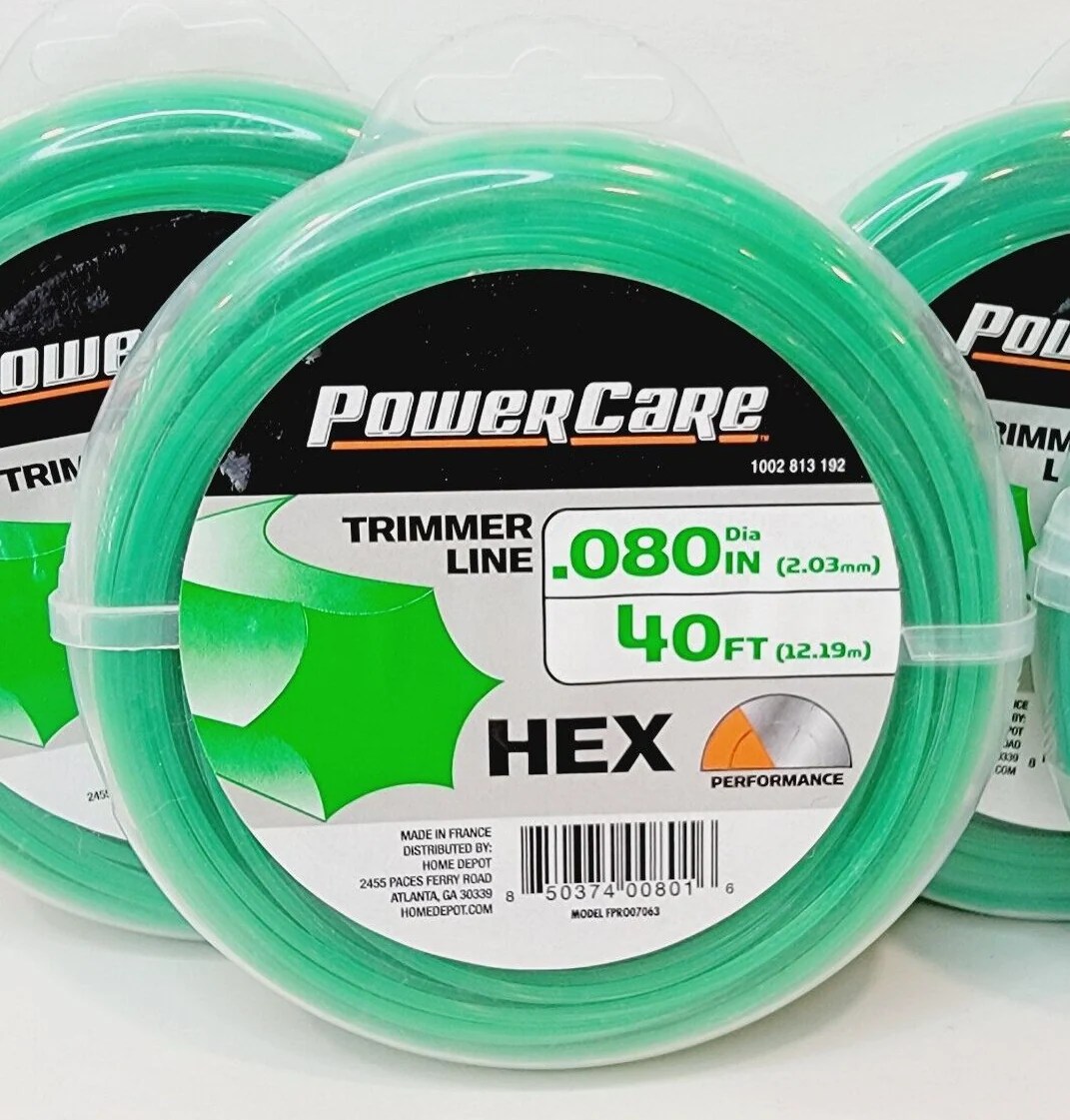 Power Care HEX .080 in x 40 ft Universal Trimmer Line Tool Mart Inc.