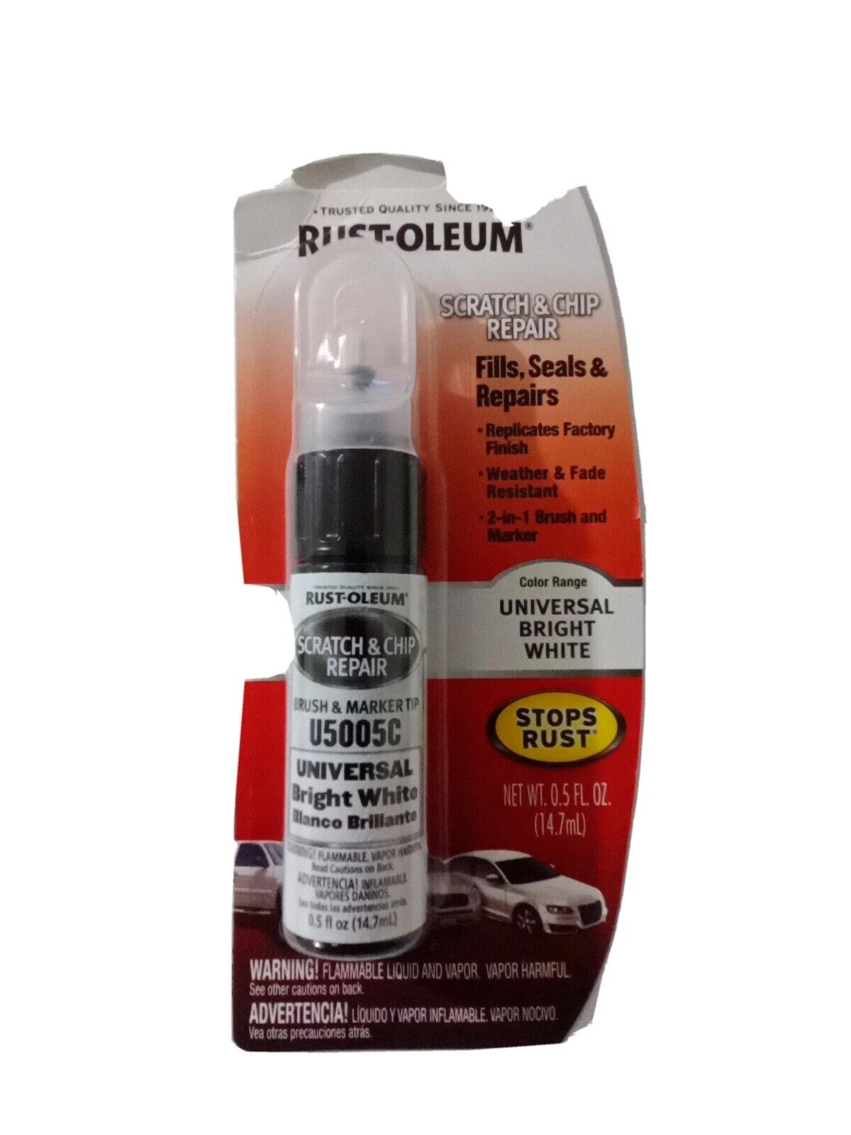 RustOleum Scratch And Chip Repair Brush Marker Tip New Bright White