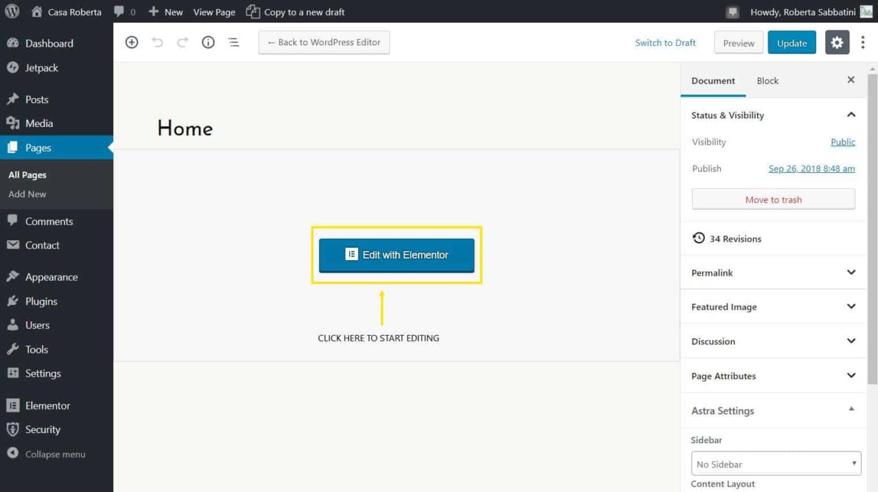 How To Edit WordPress Pages using Elementor Toolonomy