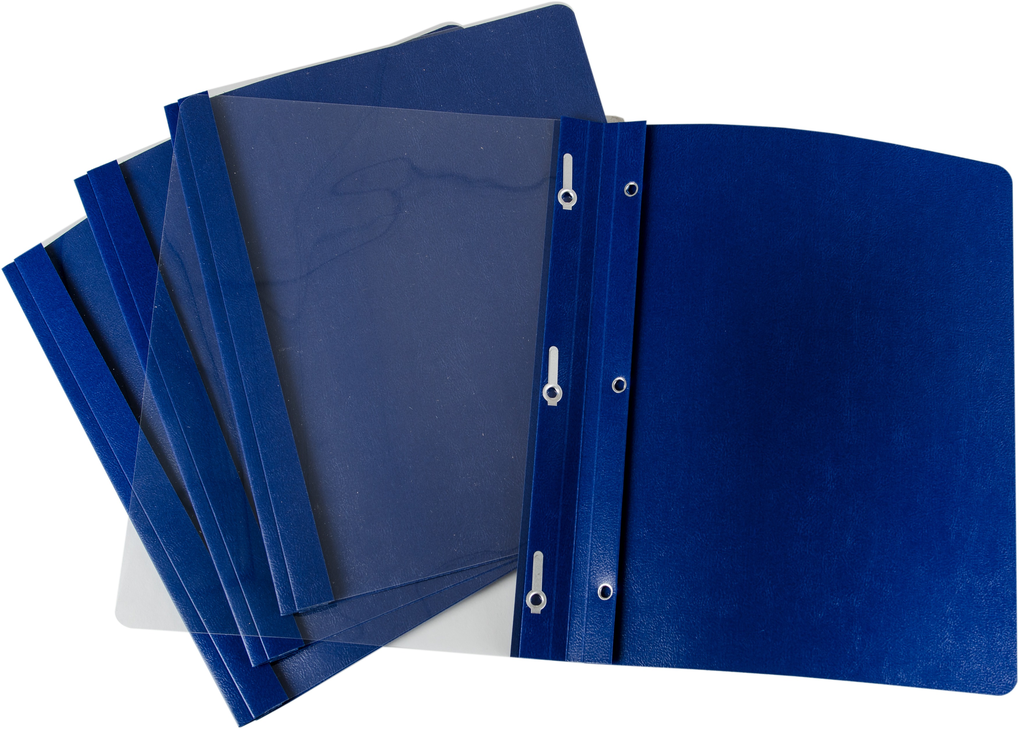 Oxford Premium Clear Front Report Covers 25/PkgDark Blue, Letter Size
