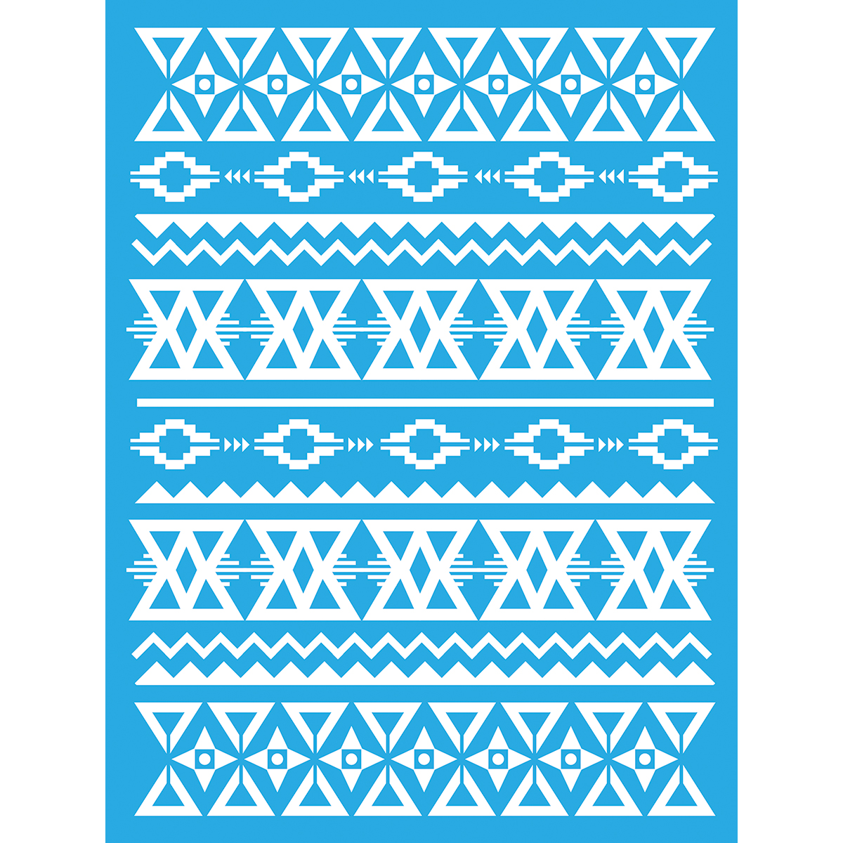 Stencil Aztec Etsy