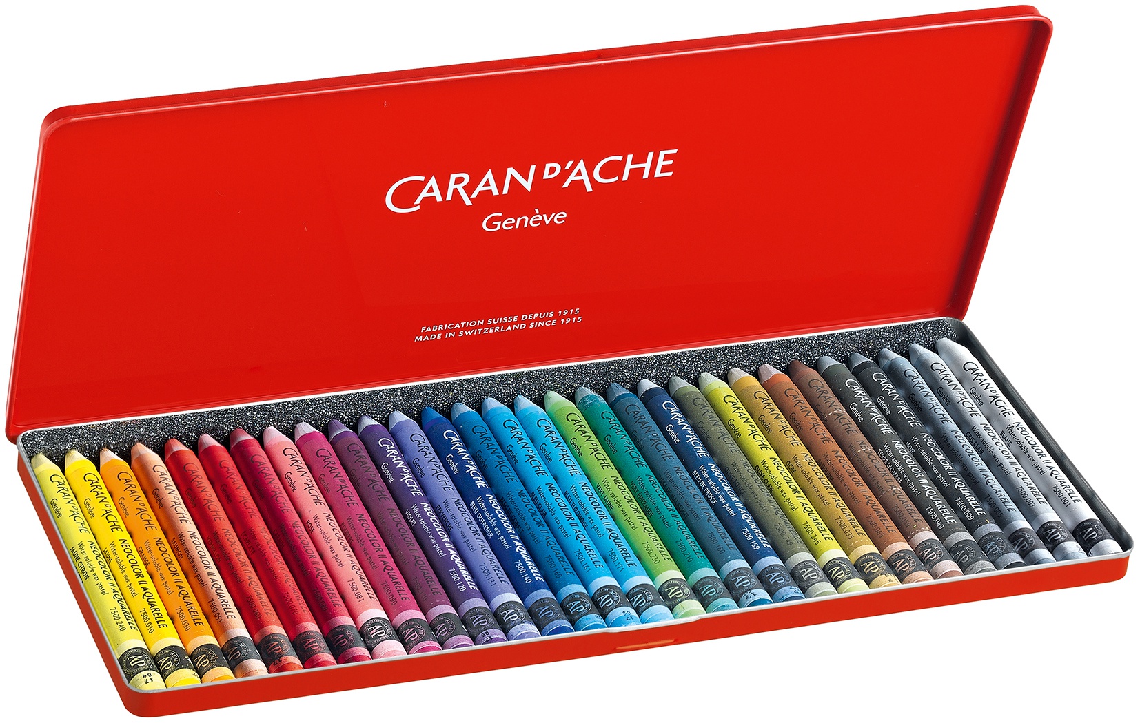 Caran D'Ache NeoColor II Water Soluble Wax Pastel Set 30/Pk, 7500330