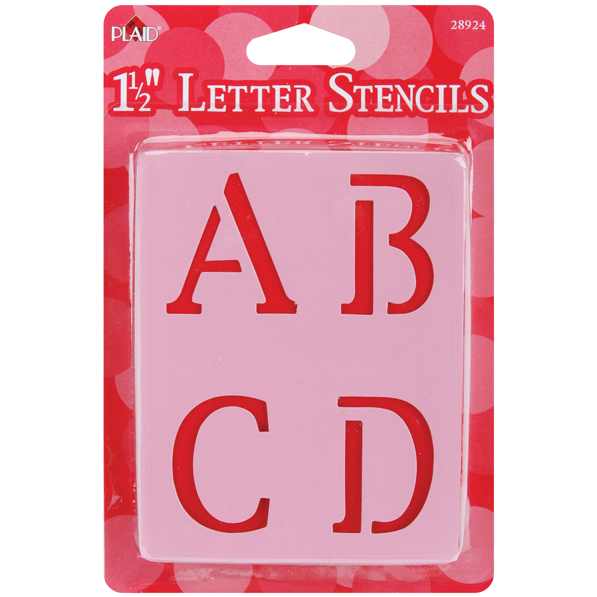 PlaidCraft Plaid Letter Stencil Value Pack (11/2Inch), 28924 Old