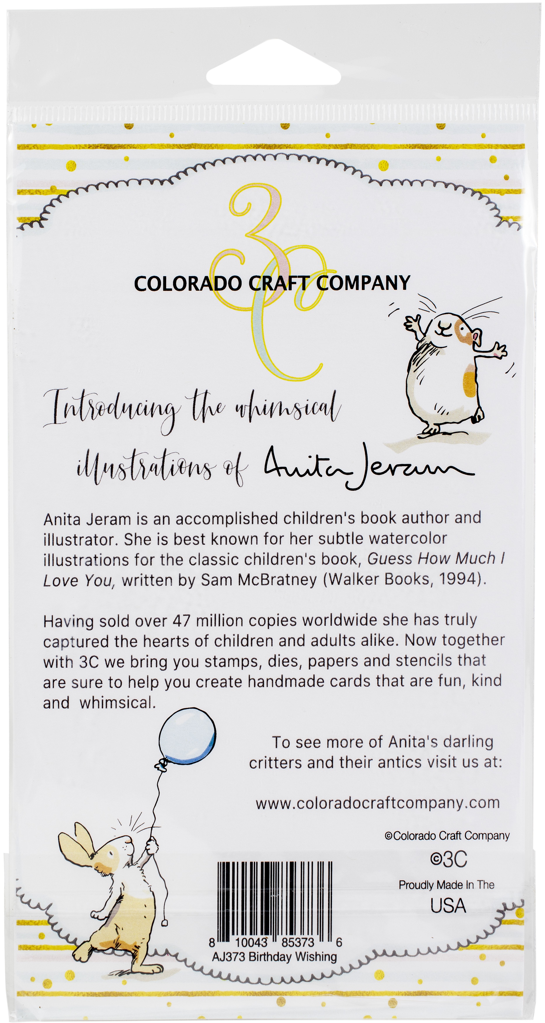 Colorado Craft Company Clear Stamps 4"X6"Birthday WishingBy Anita