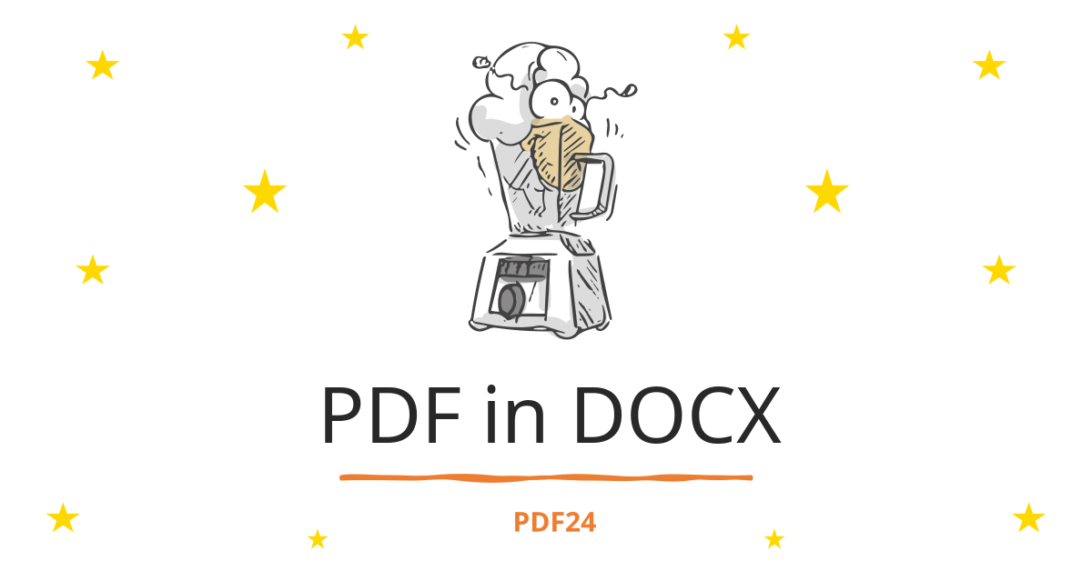 PDF in DOCX umwandeln schnell, online, kostenlos PDF24 Tools