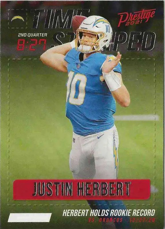 NFL Los Angeles Chargers 2021 Panini Prestige Football Single Card