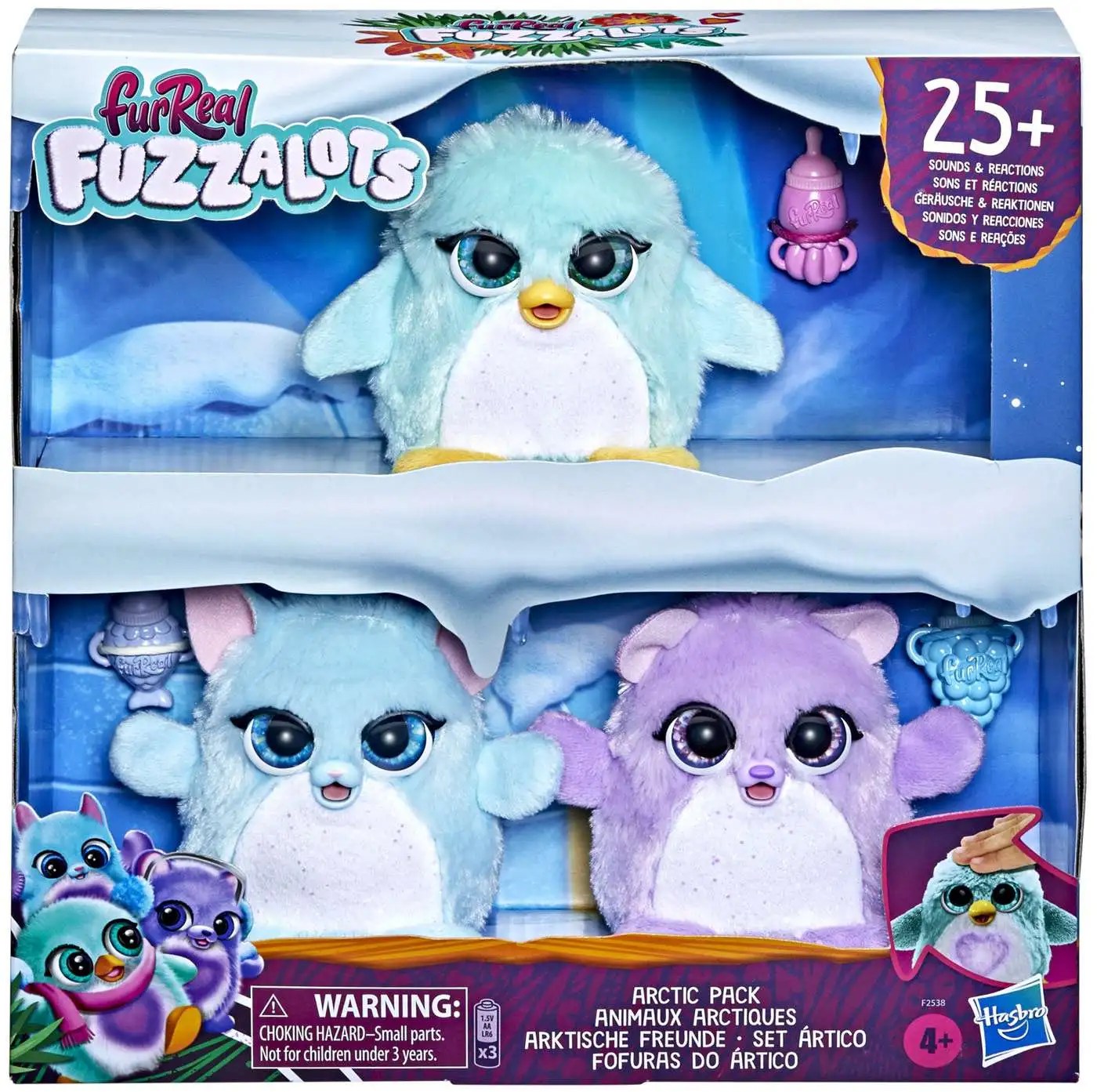 FurReal Fuzzalots Arctic Pack Interactive Pet 3-Pack Hasbro Toys - ToyWiz