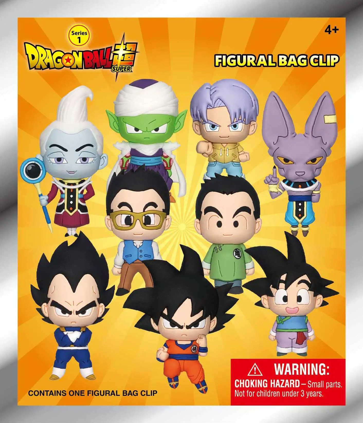 Dragon Ball 3D Figural Foam Bag Clip Dragon Ball Super Series 1 Mystery