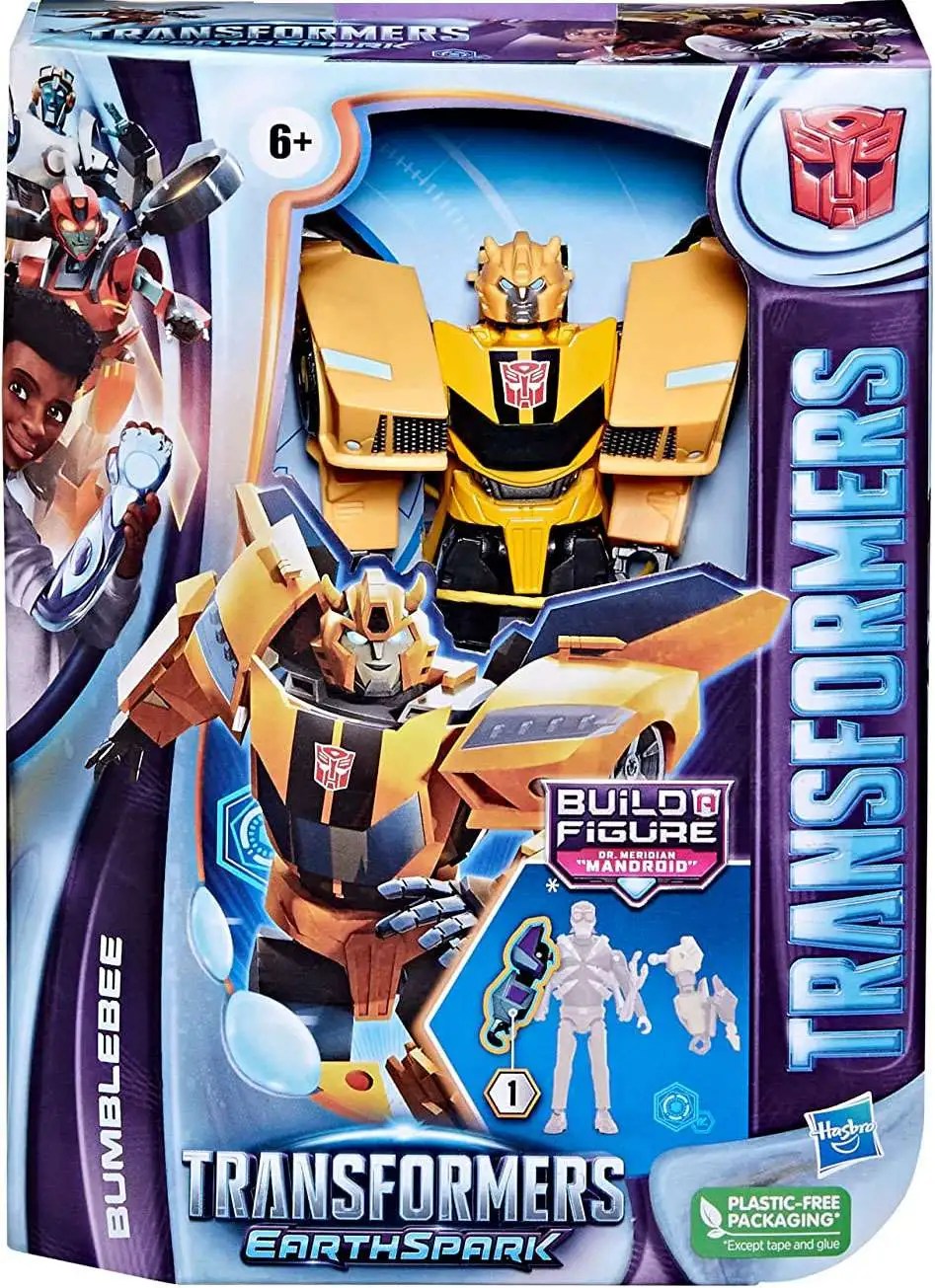 Transformers Earthspark Build Dr. Meridian Mandroid Bumblebee Deluxe