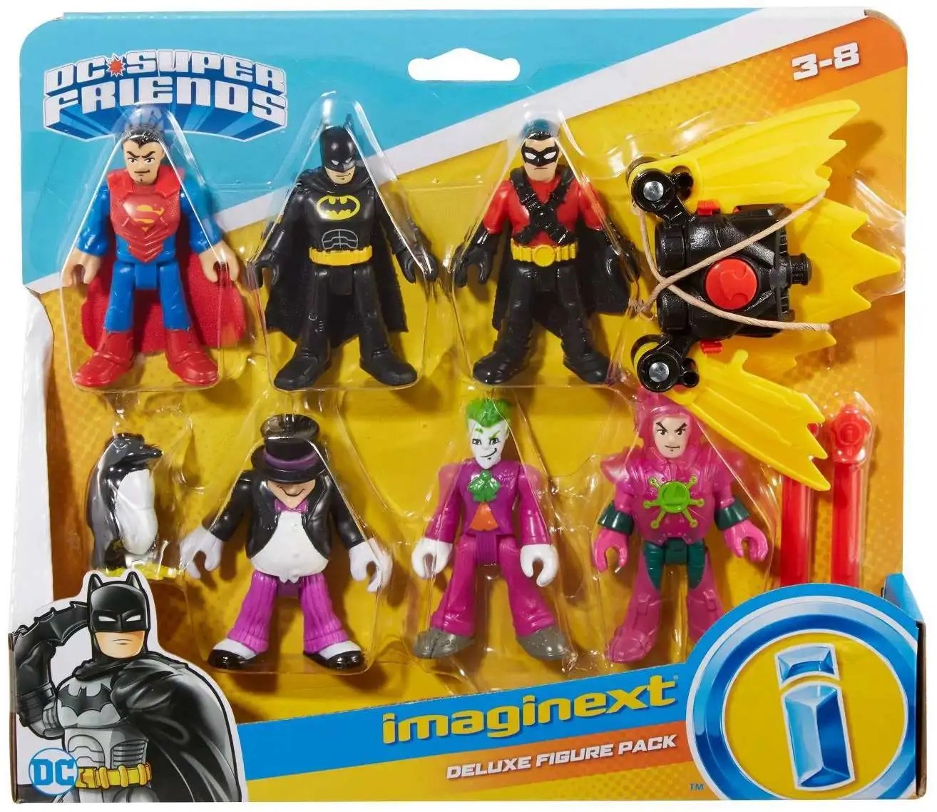 Fisher Price DC Super Friends Imaginext Batman, Red Robin, Superman