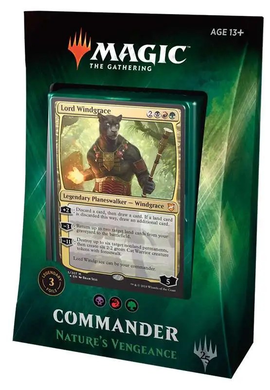 Magic The Gathering Commander 2018 Natures Vengeance Deck Black Red