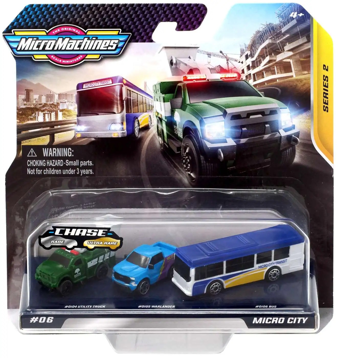 Micro Machines Series 2 Micro City Vehicle 3Pack 06 Utility Truck