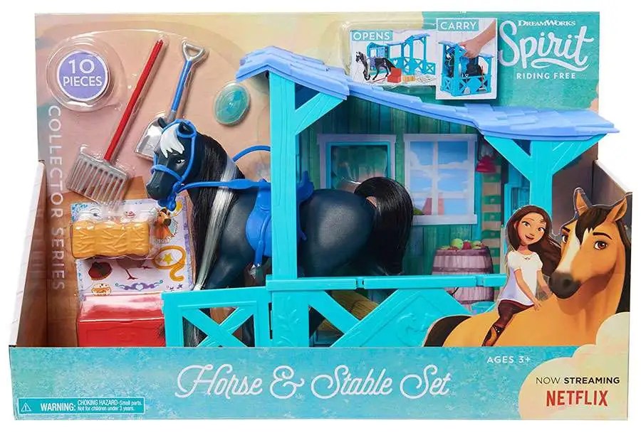Spirit Riding Free Collector Series Horse Stable 7 Playset Just Play