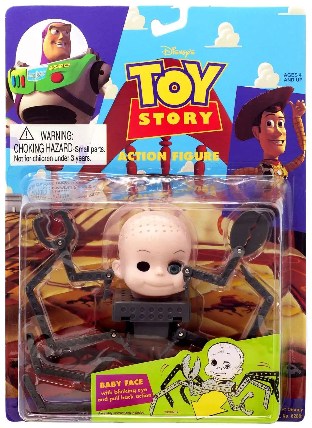 Toy Story Baby Face Action Figure with Blinking Eye Think Way ToyWiz