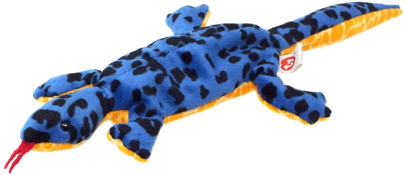 Beanie Babies Lizzy the Lizard Beanie Baby Plush No Hang Tag, 2nd Gen