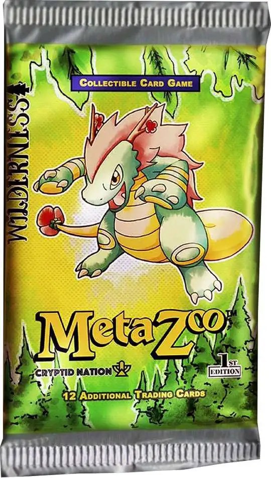 MetaZoo Trading Card Game Cryptid Nation Wilderness Booster Pack 1st Edition, 12 Cards ToyWiz