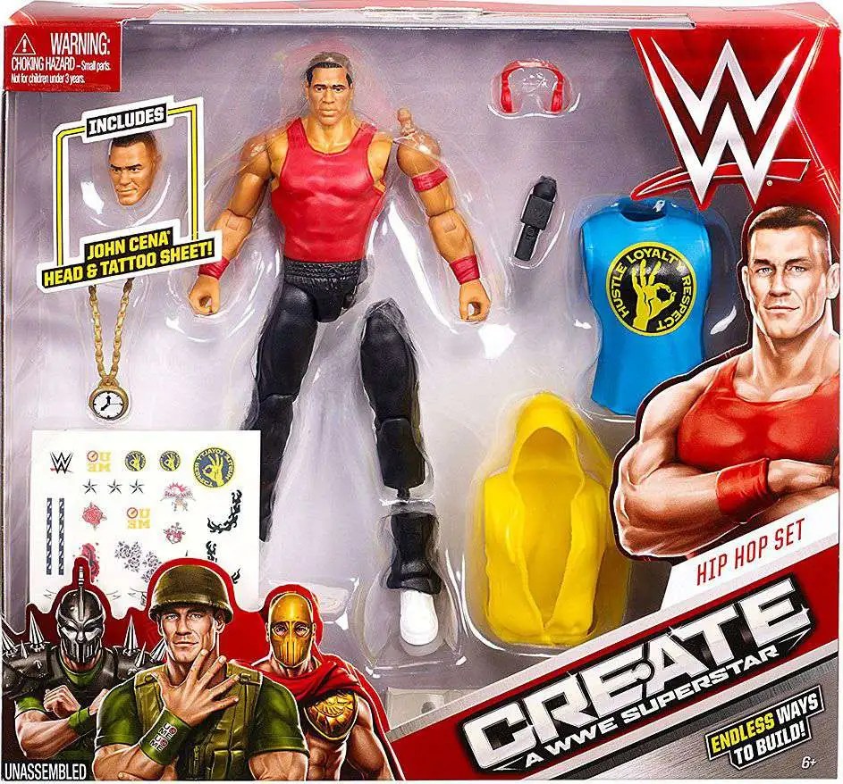 WWE Wrestling Create A WWE Superstar Hip Hop Action Figure John Cena Mattel Toys ToyWiz