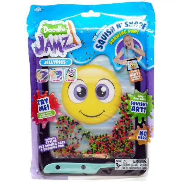 Doodle Jamz Jellypics Squish N Shape Drawing Pad Purple, Orange Yellow