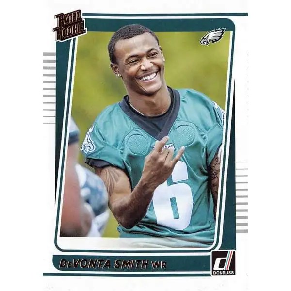 NFL 2021 Panini Clearly Donruss Single Card DeVonta Smith 62 Rated