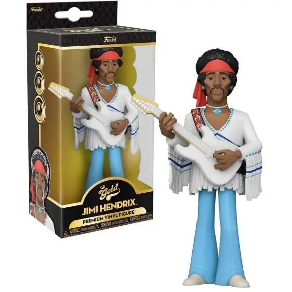 Funko Jimi Jendrix Vinyl Gold 5 Jimi Hendrix Vinyl Figure BLKLT ToyWiz