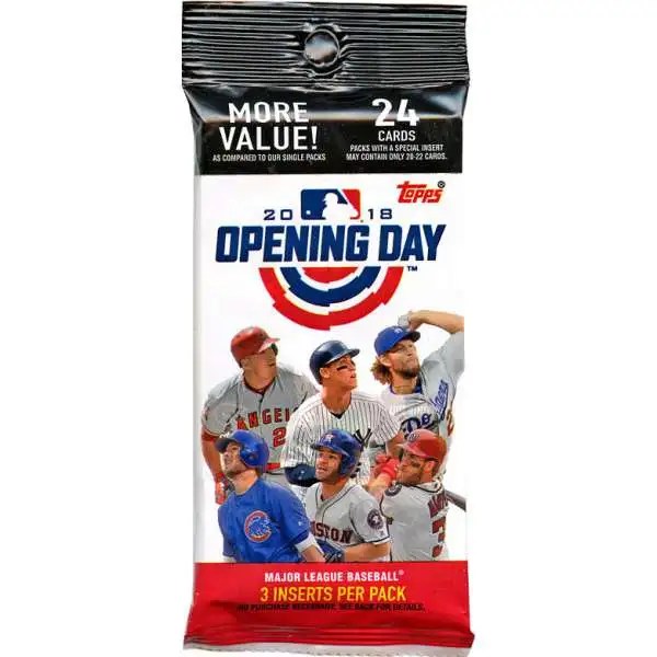 MLB Topps 2018 Opening Day Baseball Trading Card BLASTER Box 11 Packs