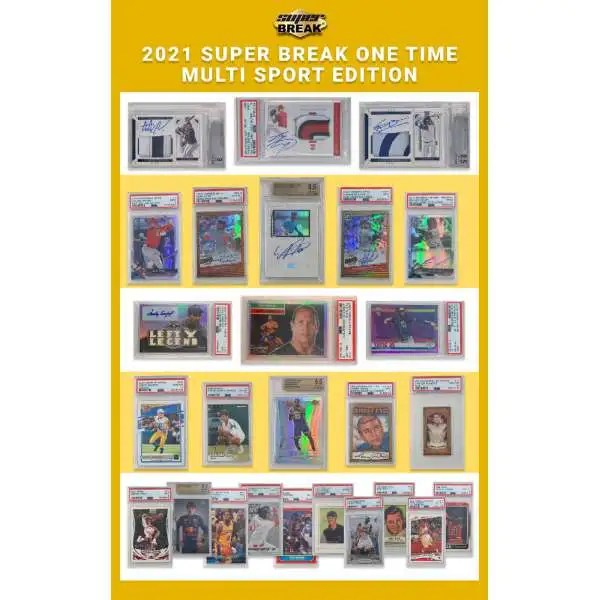 Sports 2022 Supercharged Edition Super Break Trading Card Box ToyWiz