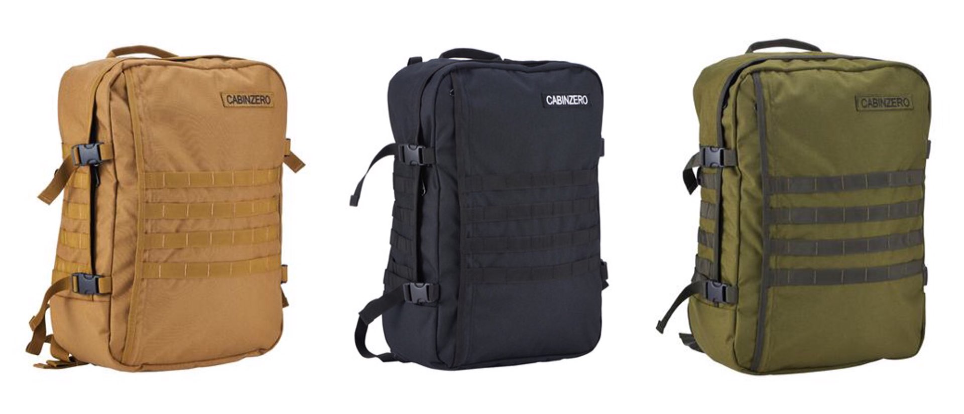 CabinZero MilitaryStyle Backpacks — Tools and Toys