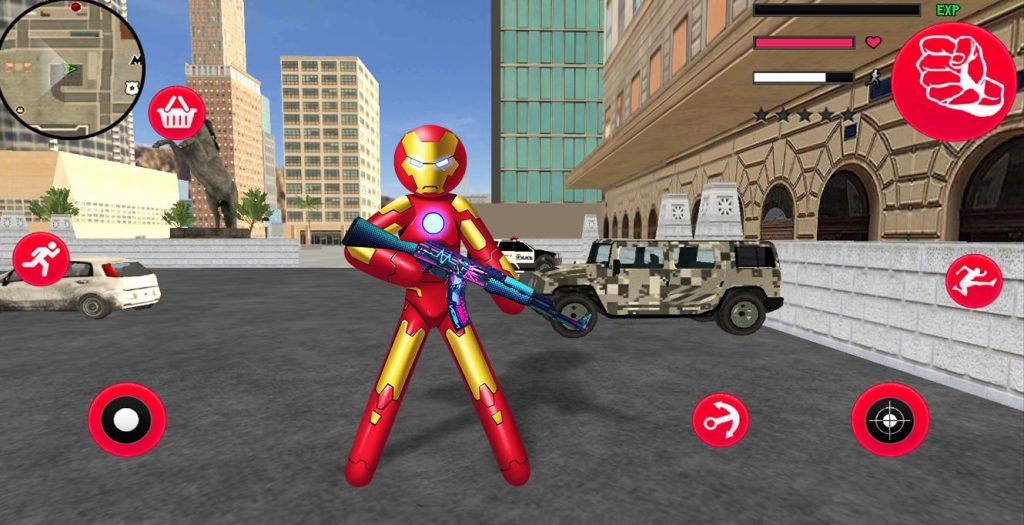 Iron Stickman Rope Hero Mod Apk 1.2 with Unlimited Coins, Gems and