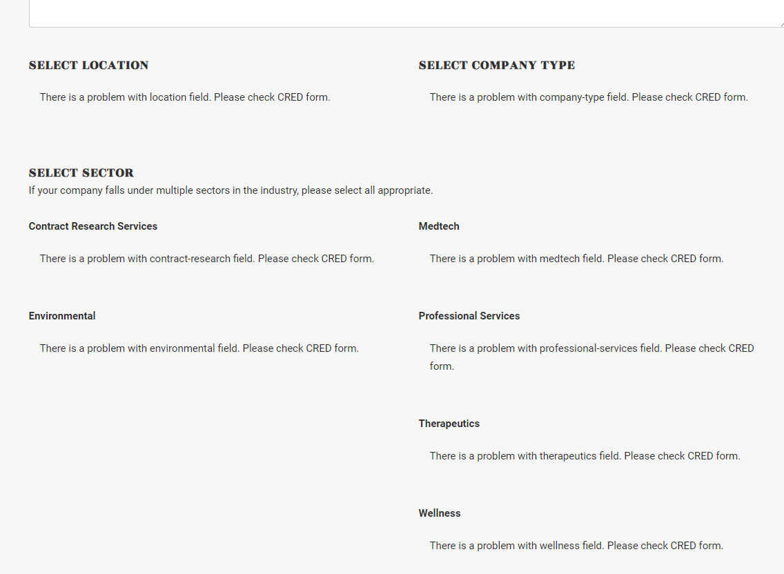 Submission form error Toolset